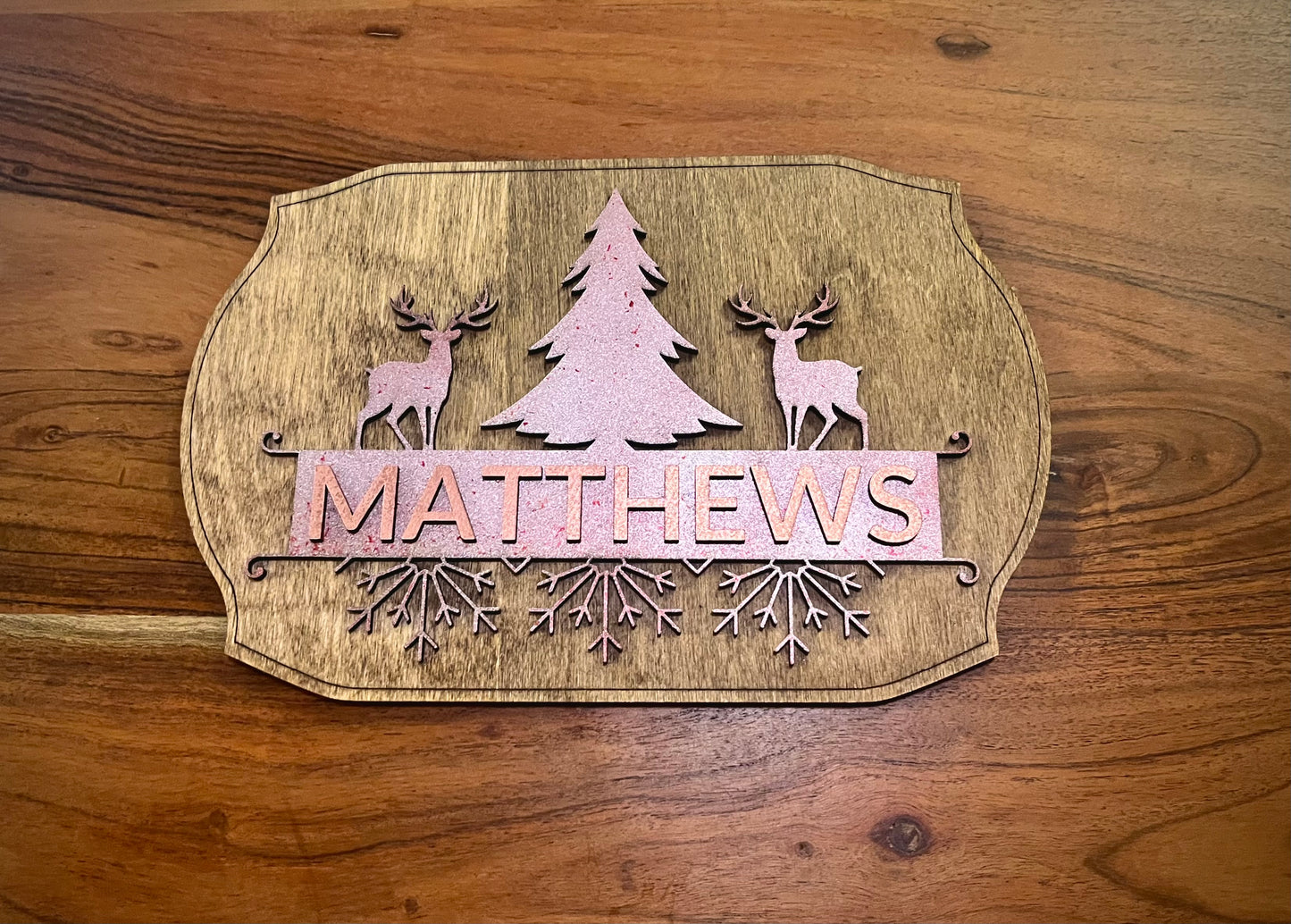 Holiday Monogram Sign