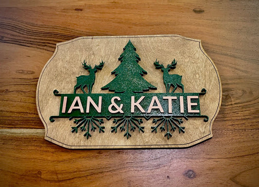 Holiday Monogram Sign